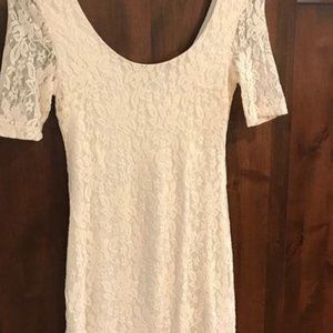 Volcom Lace Dress Volcom vanilla lace mini dress.
